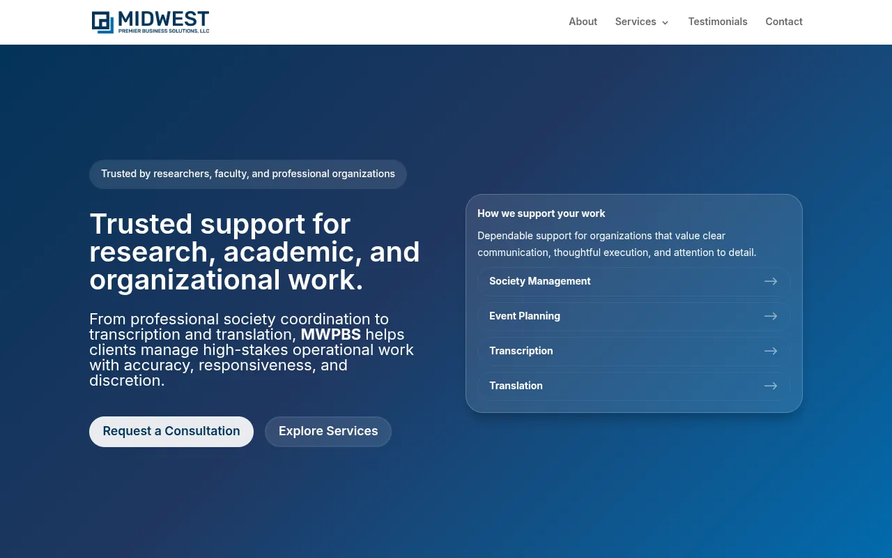 Midwest Premier Business Solutions screenshot
